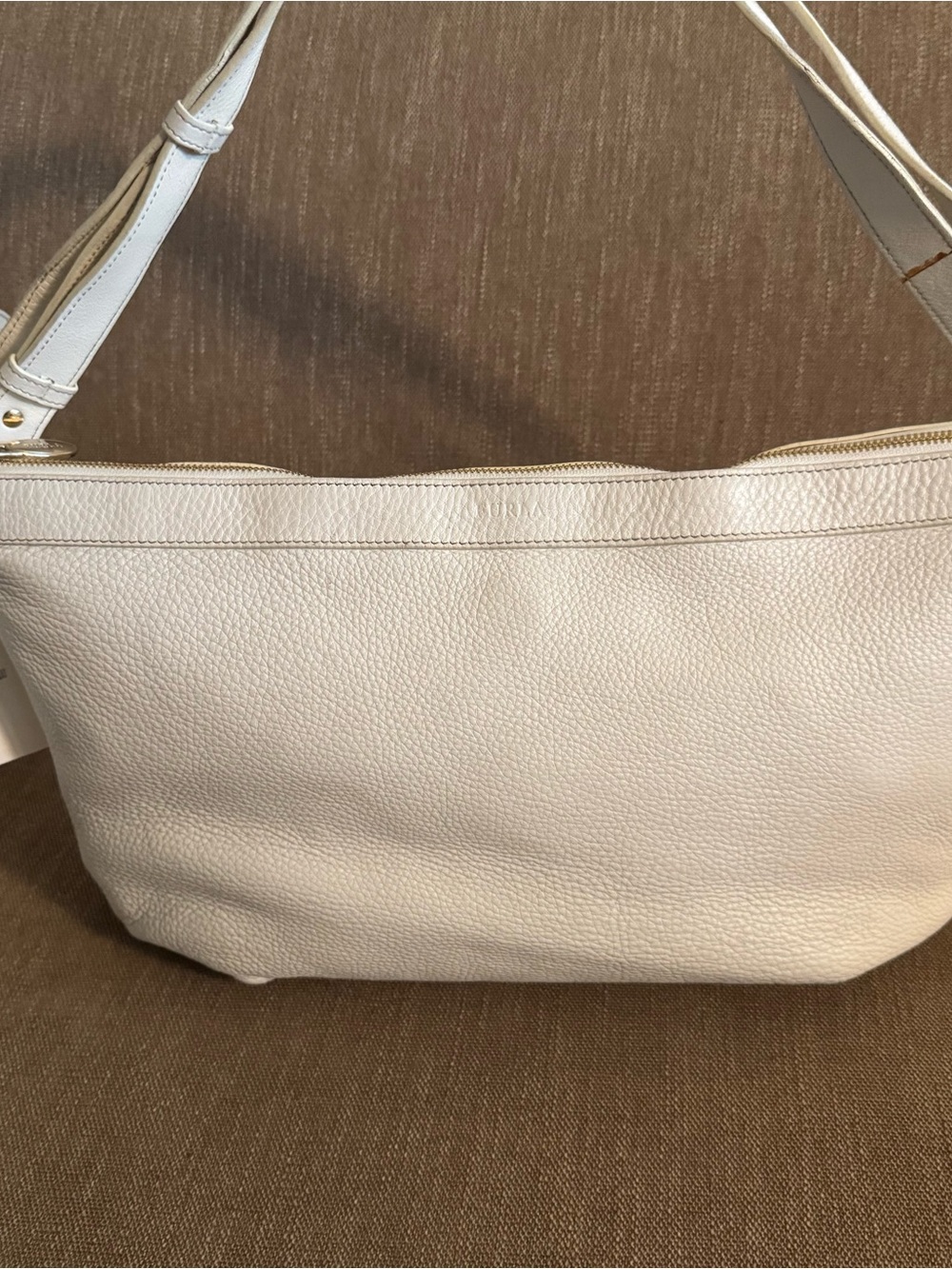 Furla White Leather Shoulder Bag